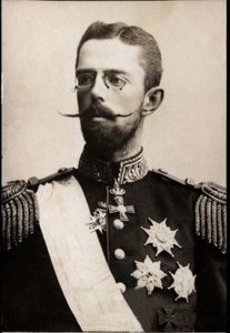 Portræt af Prins Gustaf af Sverige (1858-1950). af French Photographer